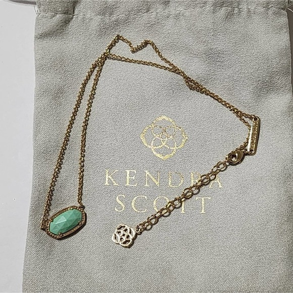 Kendra scott‎ Elisa Gold and turquoise? necklace - Picture 6 of 7
